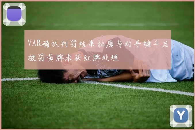 VAR确认判罚结果拉唐与对手缠斗后被罚黄牌未获红牌处理